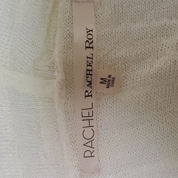 Rachel Roy Sweater Hoodie, Cardigan / Shrug, Aloha White, Size Medium, NWT - Picture 3 of 6